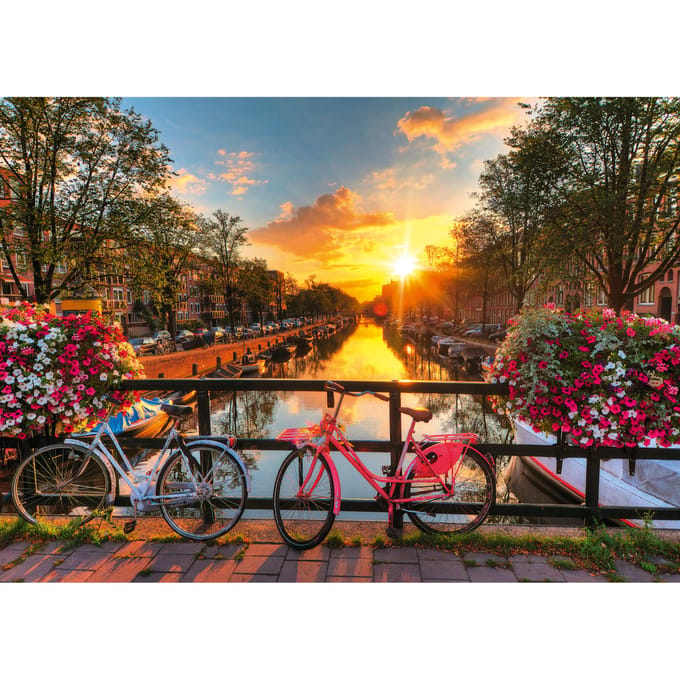 Ravensburger Fietsen in Amsterdam 1000 stukjes Volwassenen puzzels