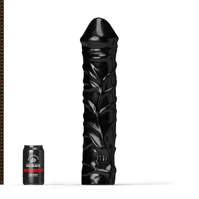 All Black Steroïd - The Home Stretch - Dildo - 50 x 11,5 cm - zwart