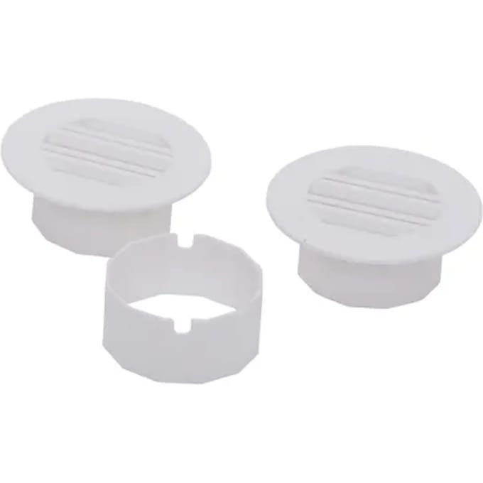 Sencys Kastdeurroosterset Ø40mm Kunststof Wit