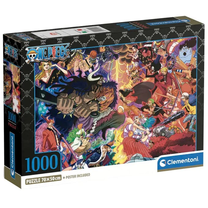 Clementoni - Puzzel - 1000 stukjes - One Piece - Impossible - Anime - High Quality Series