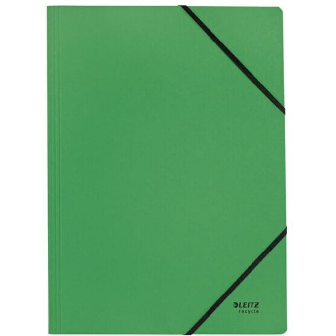 Leitz Recycle Map met Elastiek A4 - 100% Gerecycled Post-consumer Karton - Groen