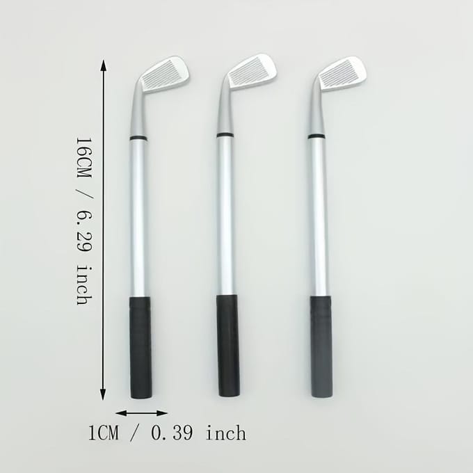 Golf Creatief Cadeau Pen met Plastic Golfclub Balpen gray
