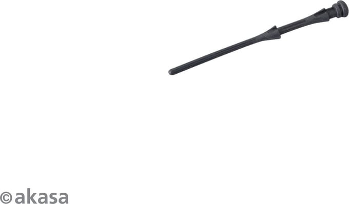 Akasa Siliconized Rubber Pins for Fan mounting, Black, 60pcs