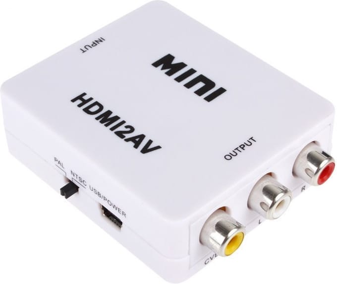 HDMI naar Tulp Composiet AV converter / wit