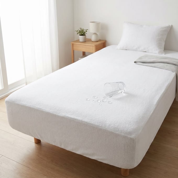 Saphira PROTECT - Waterdichte Matrasbeschermer 90x200 cm - Set van 2 - Badstof - Wit