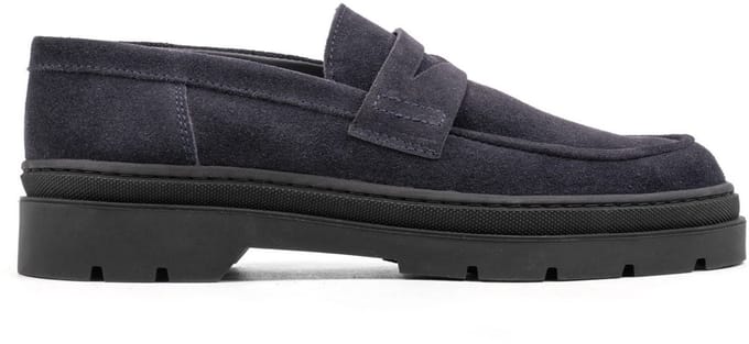 Hinson elon loafers heren donkerblauw suède