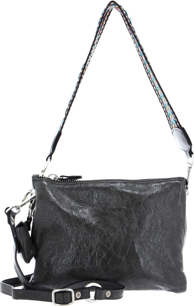 Gabs Leren Schoudertas Mirea TG Naplak Silver Bag Grafite Grijs