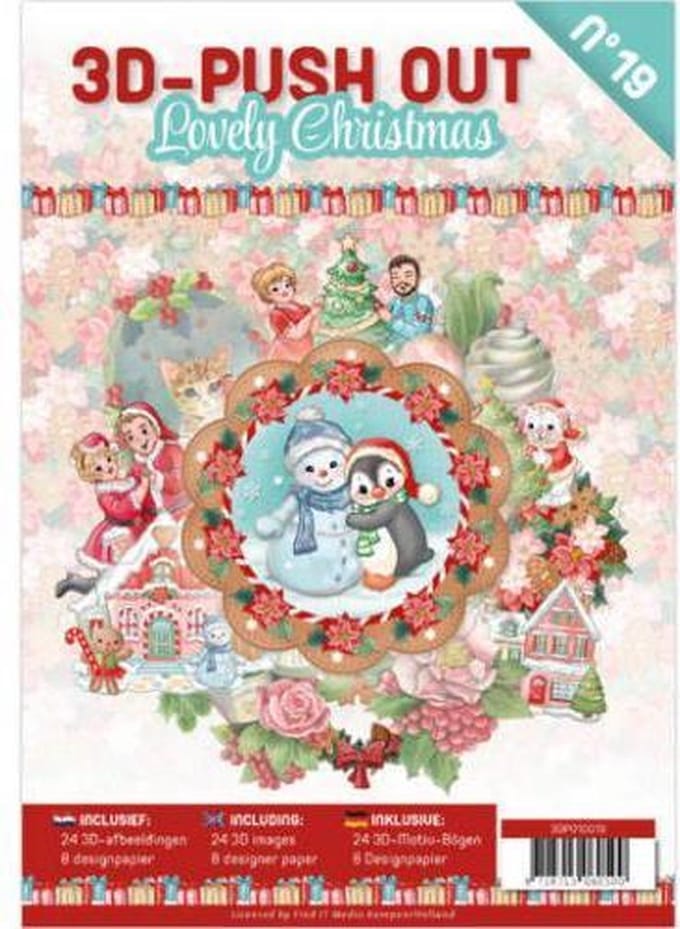Nr. 19 3D Push-Out Book Lovely Christmas van Jeanine's Art