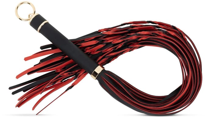Fetish Collection - Flogger 64 cm - Rood en Zwart