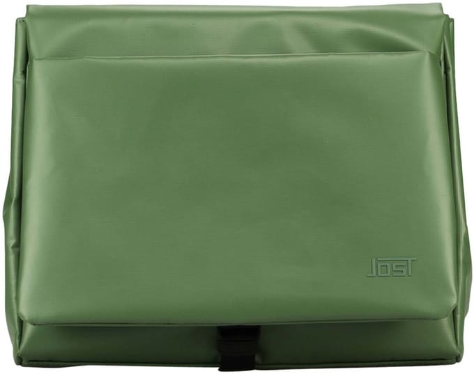 JOST schoudertas business tas Tolja Messenger Bag Olive olijfgroen
