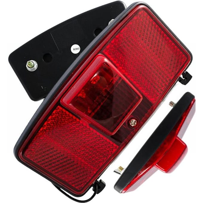 2K - Fietsverlichting LED - Achterlicht - Dynamo - Reflector