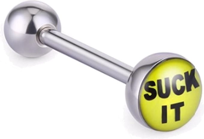 Fako Bijoux® - Tongpiercing - Logo - Suck It