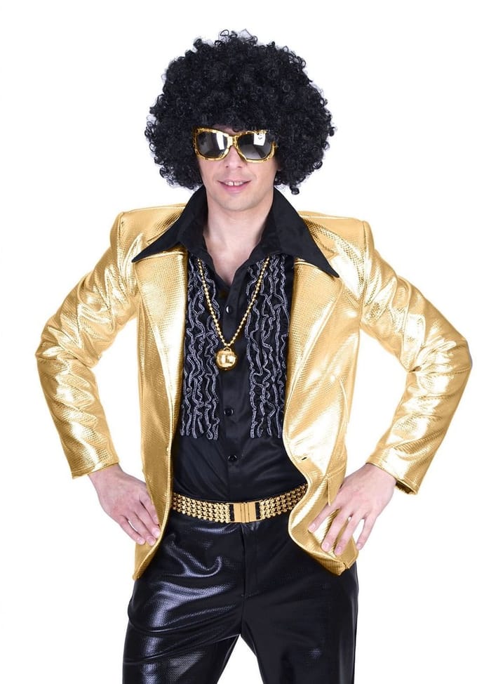 Disco colbert goud man - Maat 56/58