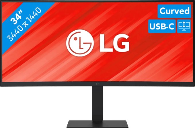 34" LG UltraWide 34U650A-B - 3440x1440 (UWQHD) - 100Hz - IPS - 96W USB-C - KVM switch