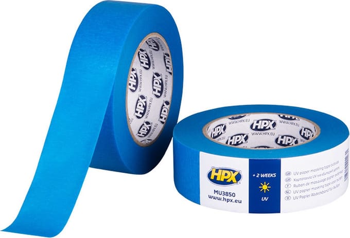 Masking tape UV - blauw 38mm x 50m