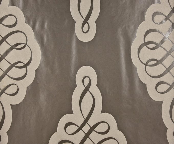 Dutch Wallcoverings Vliesbehang slinger - bruin/olijf