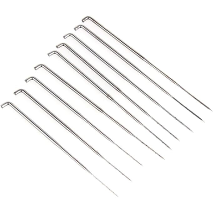 9x Poignée Durable de Support pour Feutrage à l'Aiguille Mixte Kit d'Artisanat Laine Feutrée Outil DIY white
