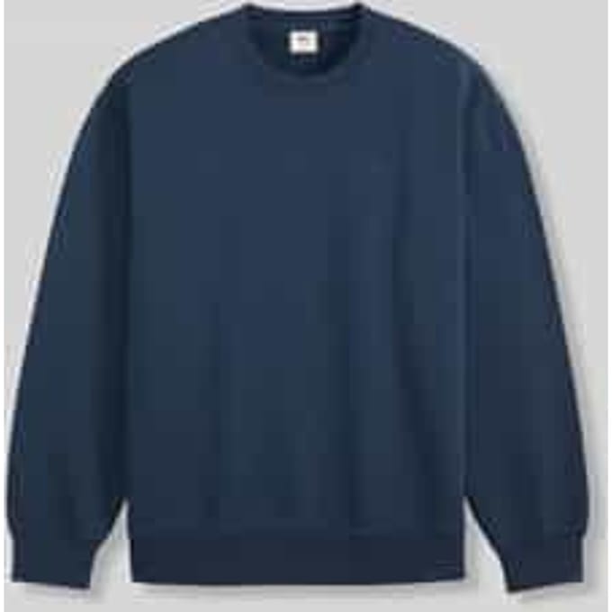 relaxed fit sweatshirt van katoenmix model 'NAVAL'