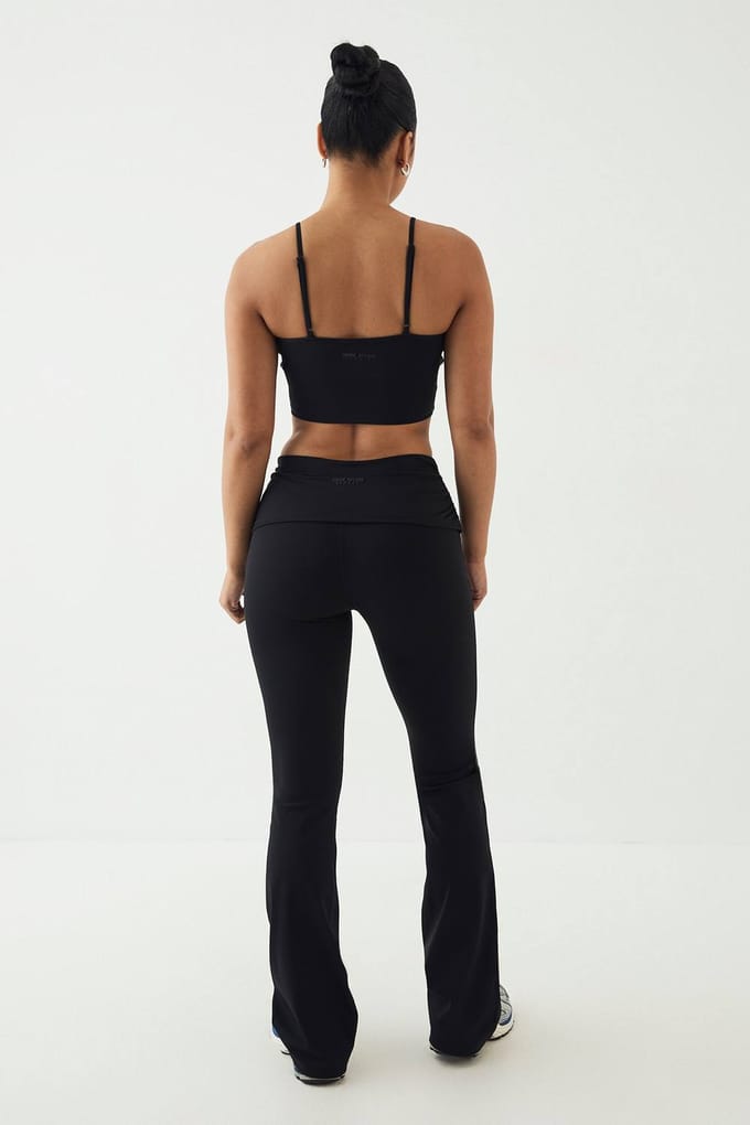 Dames Dsgn Studio Ultra Sculpt Omgevouwen Taille Uitlopende Legging | Zwart | Maat: 2XL