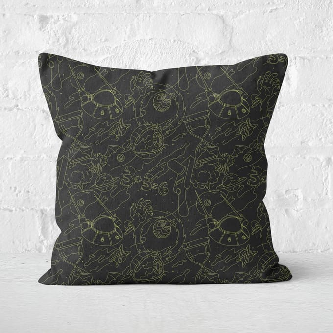 Rick And Morty Square Cushion - 50x50cm - Soft Touch