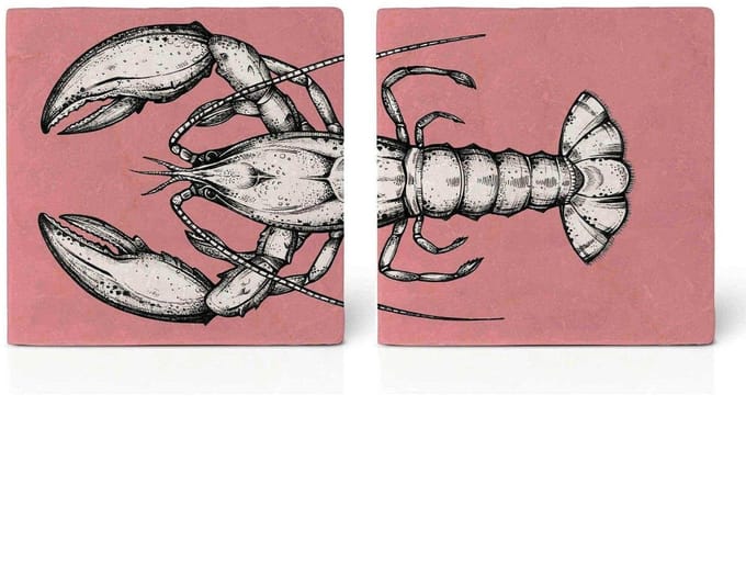 Ligarti set van 7 onderzetters Sea Creatures