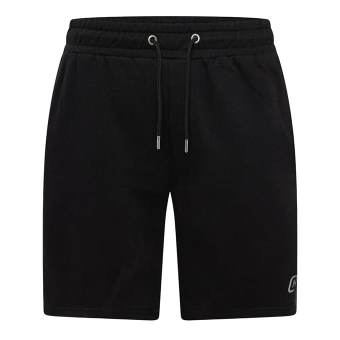 Crosshatch Branton-sweatshorts voor heren (Zwart)