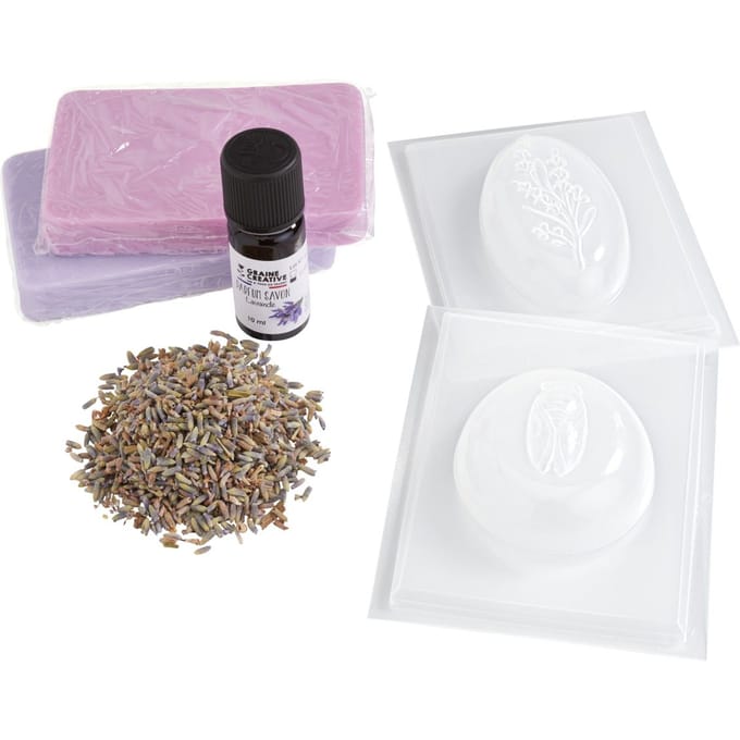 Graine Creative zeep maken set lavendel - creatief speelgoed lavendel.