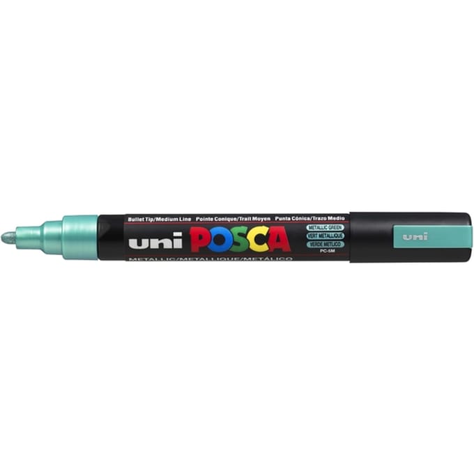 Metallic groen verfstift op waterbasis met conische punt medium