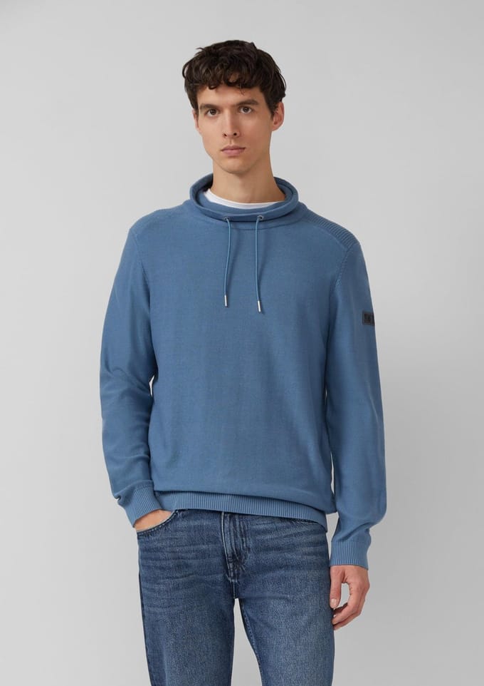 s.Oliver  Pullover Blue Green Maat: XL | Coltruien Outlet | Heren | Blauw