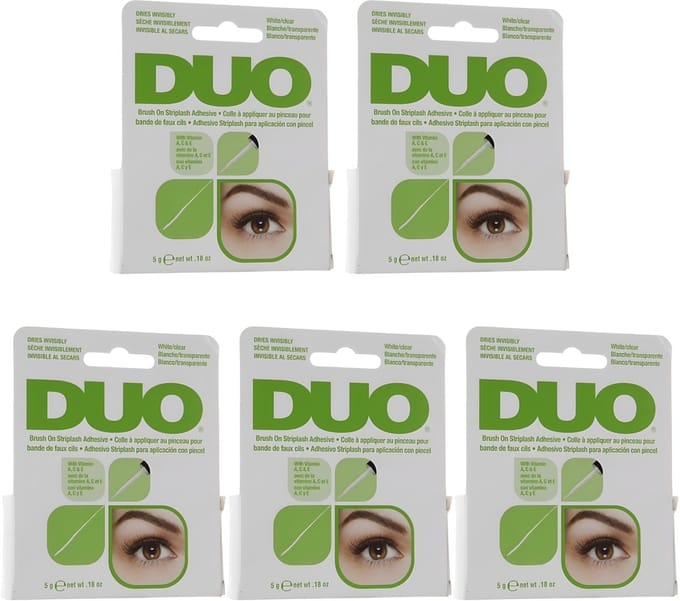 DUO Valse Wimpers Brush On Ardell - Valse Wimpers - Transparant met Vitaminen 5-pack