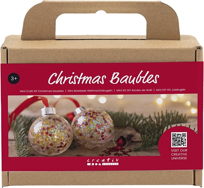Creativ Company Mini Hobbyset Kerstballen Pailletten