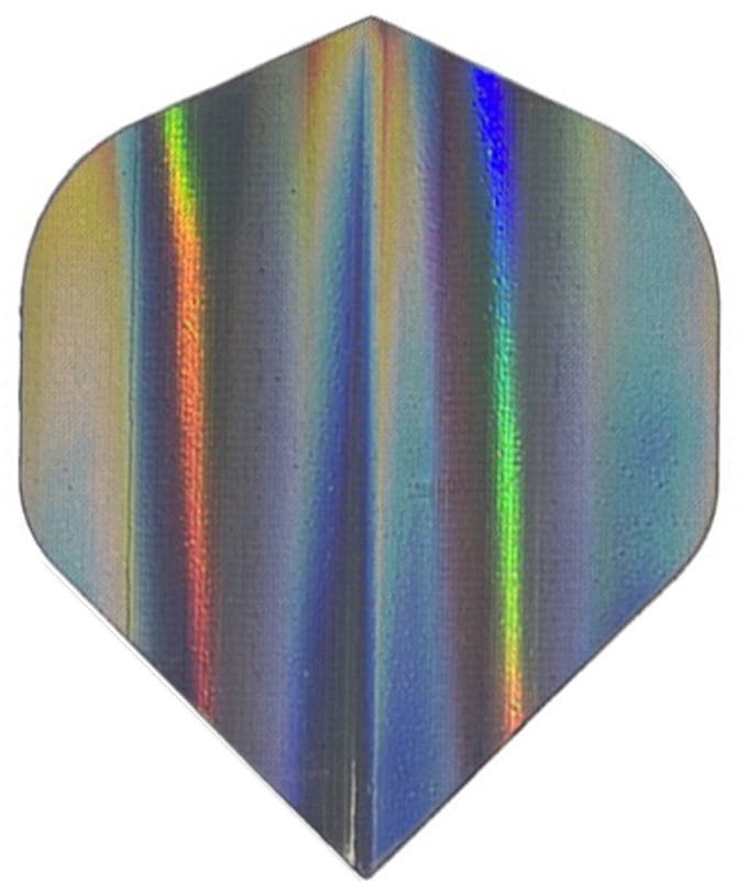 DLDarts - Holographic Standaard Flight - 75 micron - 1 set - Zilver B