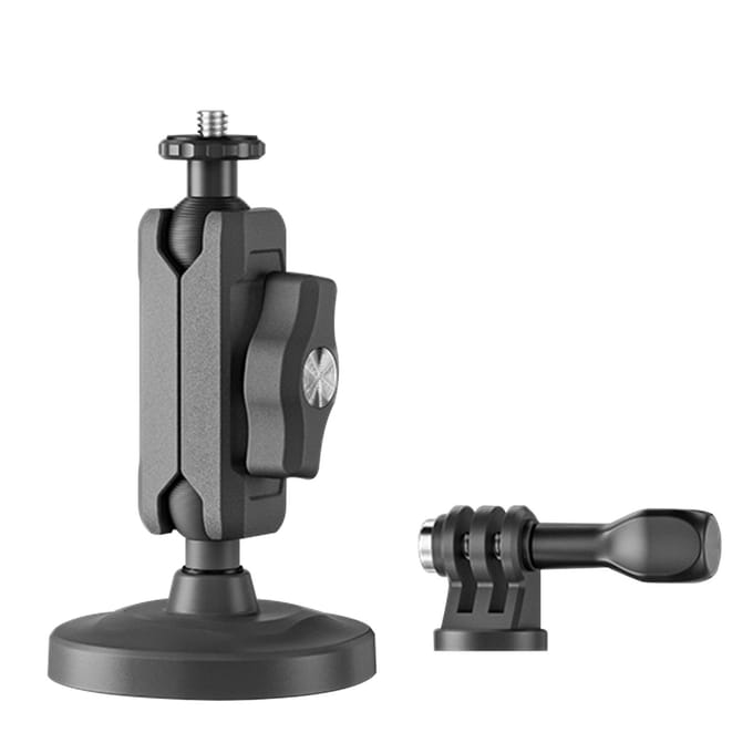 Magnetische Actiecamera Mount 360 Graden Rotatie voor Auto Motorfiets Montage Accessoires gray