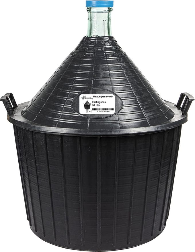 Ballonfles - Gistingsfles - Fermentatiefles - 54 Liter - Transparant