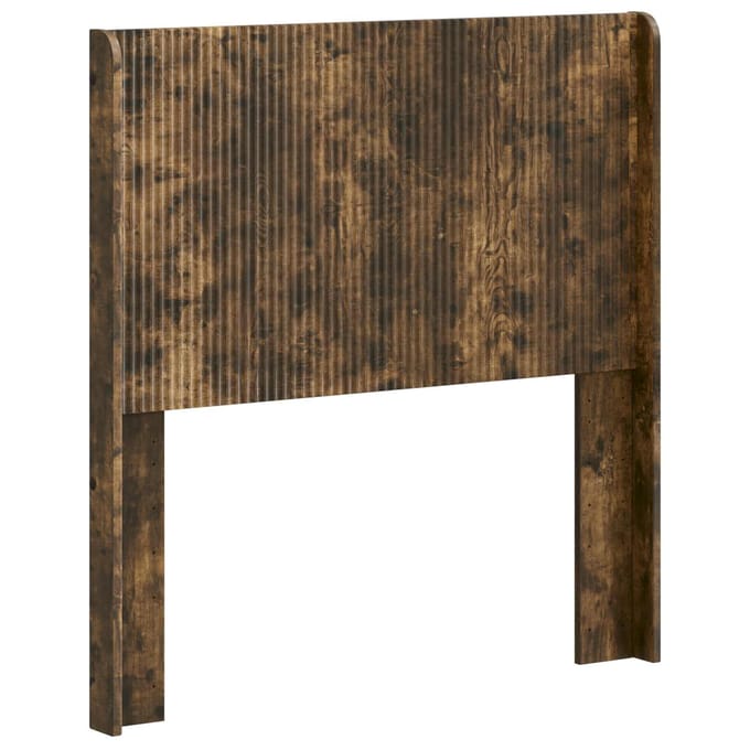 vidaXL - Hoofdbord - Gerookt - eiken - Bewerkt - hout