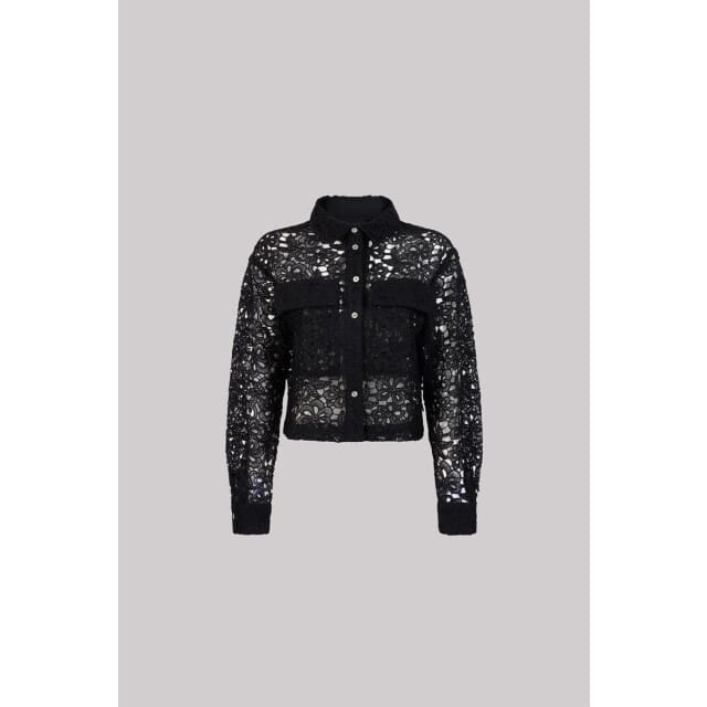 Onderhemd Jansen Amsterdam FAE JASJE CL crochet long sleeve black