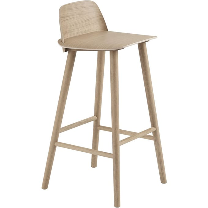 Muuto Nerd barkruk - eiken - hoog