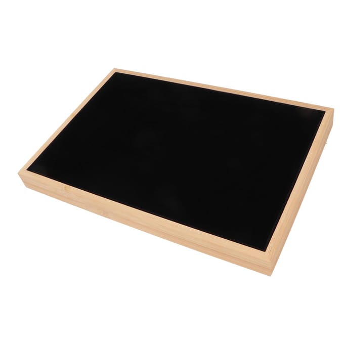 Houten Sieradenbak Klassiek Elegant Krasbestendig Multifunctioneel Sieradendisplay Bakken voor Oorbellen beige