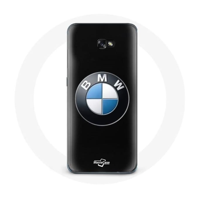 Coque pour Samsung A5 2016 BMW Logo fond noir zwart