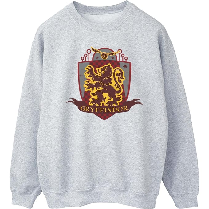Harry Potter Heren Gryffindor borstembleem Sweatshirt (Sportgrijs)
