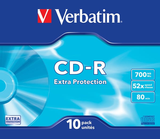 Verbatim 43437 CD-R Extra Protection Schijven - 52 Stuks / Spindel