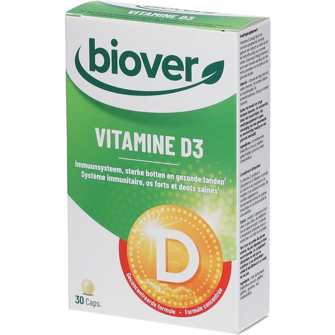 Biover Vitamine D3 30 Capsules
