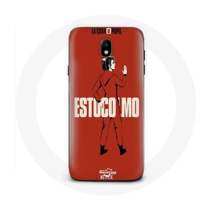 Hoesje voor Samsung Galaxy J5 2017 La Casa De Papel Estocolmo tekening