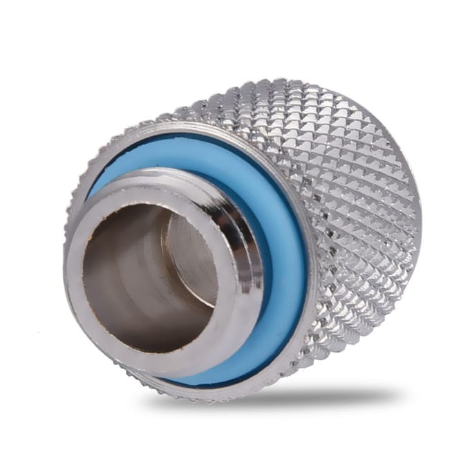 PC Waterkoeling Twee-touch Fitting G14 Draad Barb Connector voor Buis 9.5*12.7MM Platte Kop gray