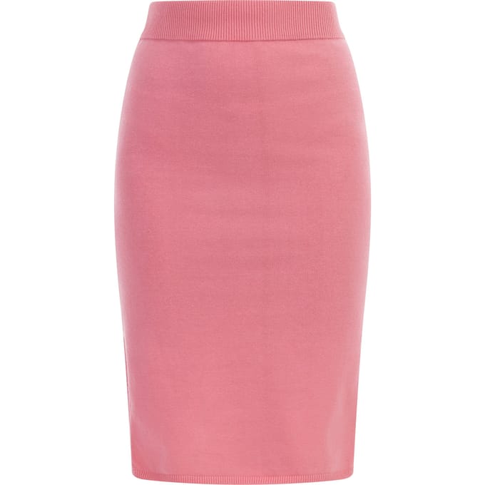 Mymo Gebreide midi-rok Dames roze