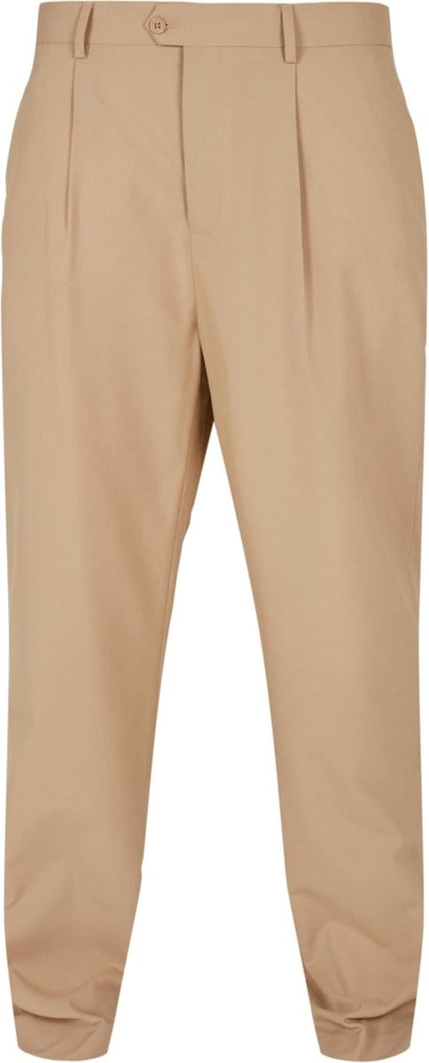 Urban Classics Broek rechte pijpen -Taille, 42 inch- Straight Pleat-Front Beige