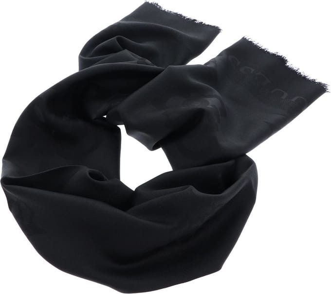 GUESS Sjaal Jacquard Scarf Dark Black Zwart