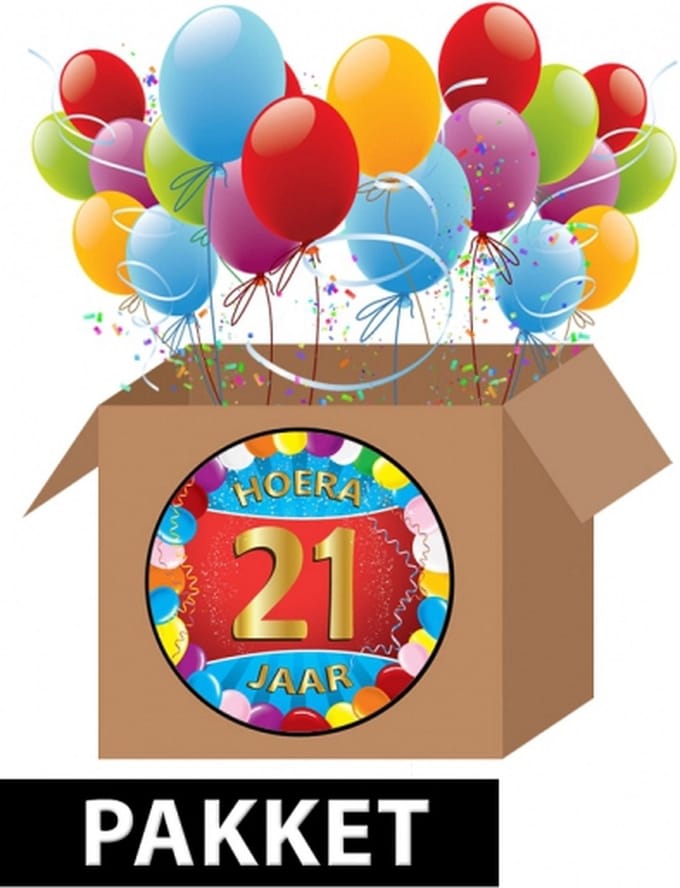 21 jaar versiering voordeel pakket