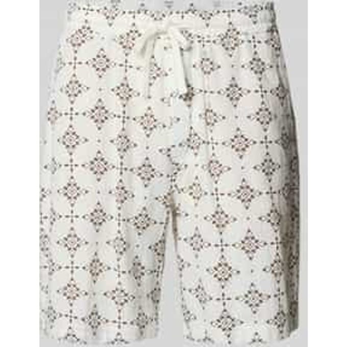 relaxed fit stoffen shorts van katoen