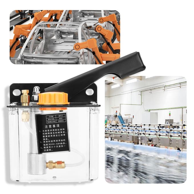HP 5R Handmatige Smeerpomp Rechtsbediend Smeerpomp 650CC voor CNC Machinegereedschap